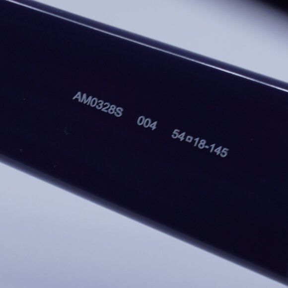 Alexander McQueen AM0328S 004 Square Sunglasses - Blue/Brown - Picture 8 of 11